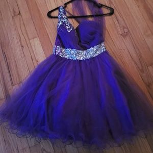 Purple formal dress
